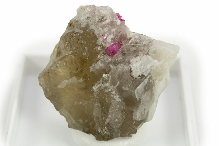 Pink Fluor-Liddicoatite Crystal Cluster - Madagascar #309787